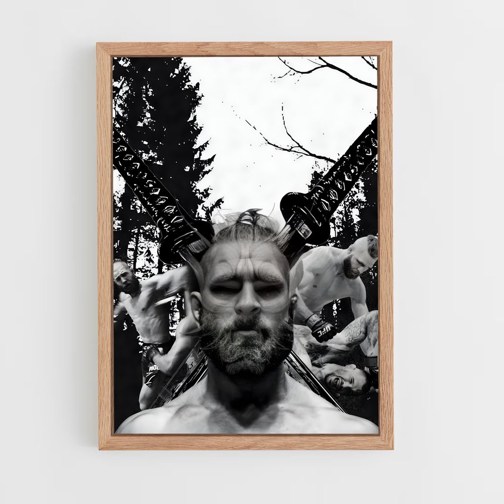 Poster Beard & Bullets – affiche MMA (vue 4)